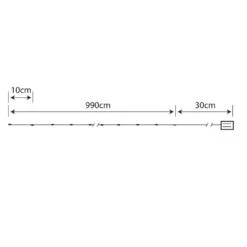 100x Deko LED Lichter Kette Weihnachts Dekoration Silber X-MAS Kupfer Lampen 1020 Cm Globo 29950-100 -VIDAXL Store 457e11c6 63ca 4358 9ee9 eb8122f1bbb7