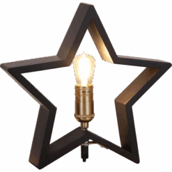 Beleuchtete Weihnachtsdeko Stern Aus Holz Schwarz Innenbereich E14 -VIDAXL Store 47d3e031 a310 4714 8360 64d6ef45ff9e