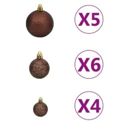 VIDAXL Künstlicher Weihnachtsbaum Mit LEDs & Kugeln Weiß 150 Cm -VIDAXL Store 4a5b822c c15b 40dd b9e0 893e59ddc569