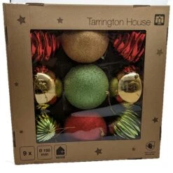 Tarrington House Kugeln Magic Moments, Kunststoff, Ø 15 Cm, Glänzend, Matt Und Glitzernd, 9 Tlg. -VIDAXL Store 4abd37ef 313e 4a0f a322 3ff880a1ac77 5