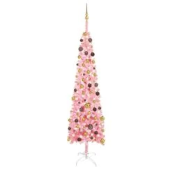 VIDAXL Schlanker Weihnachtsbaum Mit LEDs & Kugeln Schwarz 120 Cm -VIDAXL Store 4ac45ed0 79ed 419b a2eb 5c21f7683541 3