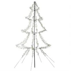 LED Lichterweihnachtsbaum, Metall, 200 Cm, 1200 Funkelnde LEDs, 8-Stunden-Timer, Warmweiß -VIDAXL Store 4bd727d1 f2a4 4e38 a329 d16c3bfd3cd0 2