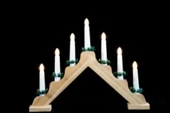 Tarrington House Stimmungsleuchter, Holz/ Kunststoff/ Kupfer, 40 X 4 X 30 Cm, 7 LED, 0.42 W