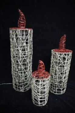 Tarrington House Mini-Kerzen 3er Set, Metall/ PVC/ Kupfer, 280 LED, 3.6 W, Warmweiß -VIDAXL Store 4c9c27da ac15 40cd b8bf 5ca3c071f71f