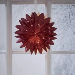 Papierstern Weihnachtsstern Faltstern Dekostern D: 40cm Fensterschmuck Rot -VIDAXL Store 4d613d33 a4bb 4109 b6f5 06553b038359