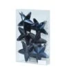 Baumkugeln Sterne Christbaumschmuck Bruchfest Glänzend Glitzernd Blau 6St.