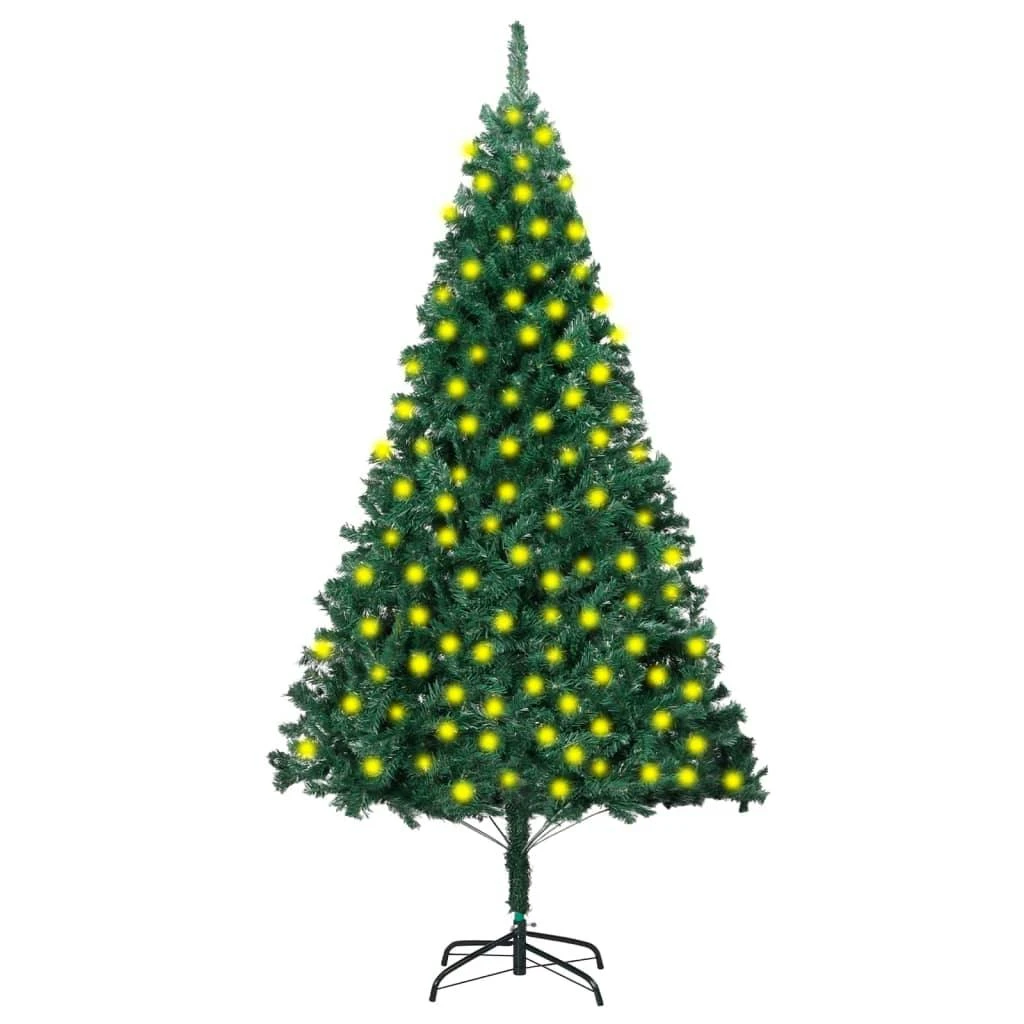 VIDAXL Künstlicher Weihnachtsbaum Mit LEDs Dicke Zweige Grün 210 Cm 1 VIDAXL Künstlicher Weihnachtsbaum Mit LEDs Dicke Zweige Grün 210 Cm