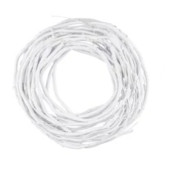 NEU Naturkranz, Weiß, Ø 30 Cm / Höhe: 6 Cm, "Germany", Handgefertigt