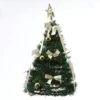 LED Weihnachtsbaum Tannenbaum Dekoriert Mit Lichterkette H: 50,5cm Grün/gold