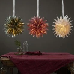 Papierstern Eisblume Weihnachtsstern Faltstern 40cm Dekostern Leuchtstern Rot -VIDAXL Store 58bbe276 ade7 4009 8b77 513baa42e75f