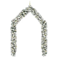 VIDAXL Weihnachtsgirlande Mit LEDs & Kugeln Grün 10 M PVC -VIDAXL Store 593f287f b94a 46b8 bbba fc7145cfaf0b