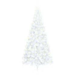 VIDAXL Künstlicher Halb-Weihnachtsbaum Mit LED Ständer Weiß 180 Cm PVC -VIDAXL Store 5a7512fa 3269 486e a2ed 92841f034d43 4