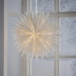 Papierstern Weihnachtsstern Faltstern Hängend D: 60cm Fensterschmuck Weiß -VIDAXL Store 5ac414ba 5f9c 4757 9d97 2e82e1fd70bb