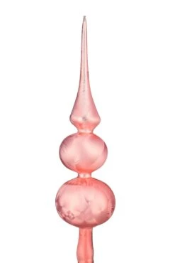 Weihnachtsbaumspitze Groß 35cm In `Ice Rosa`