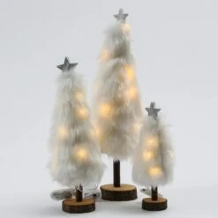 LED Dekobaum PLÜSCH Mit Sternspitze Plüschfell Leuchtend H: 27,5cm Batterie Weiß 12 LED Dekobaum PLÜSCH Mit Sternspitze Plüschfell Leuchtend H: 27,5cm Batterie Weiß -VIDAXL Store 5e18331f ffd9 4487 b2da 34e79b8cf348