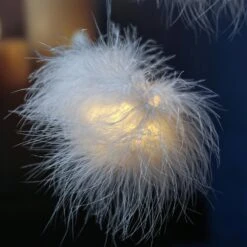 LED Lichterkette Schneebälle 26 Leuchtende Bälle 10m Dekolichterkette Timer Weiß -VIDAXL Store 5e29d439 95ab 4d39 9e4f 848ffb36655a