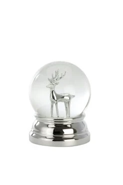 Schneekugel Weihnachtsmann Groß, Versilbert, H 10,0cm D 8,0cm -VIDAXL Store 622f661f 6cc5 40c9 97da a3e0bae7bea7 3