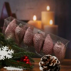 Christbaumschmuck Baumschmuck Tannenzapfen Bruchfest Glitzernd H: 8cm Rosa 6St. 12 Christbaumschmuck Baumschmuck Tannenzapfen Bruchfest Glitzernd H: 8cm Rosa 6St. -VIDAXL Store 6489ddf0 0b3c 4eed b139 74282e67f98c
