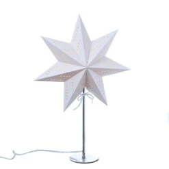 Papierstern Lisa Weihnachtsstern Leuchtstern H: 52cm E14 Fassung Inkl.Kabel Weiß -VIDAXL Store 663a573a 3cad 46fb 8bb4 65bf589040a1 2