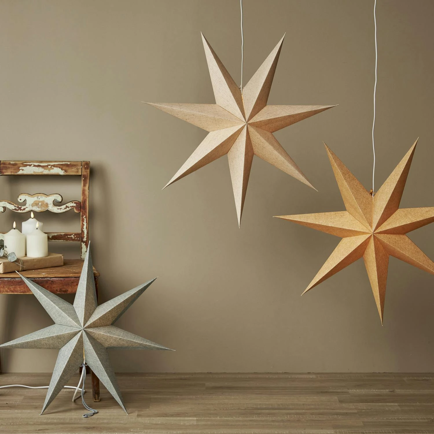 Papierstern Cotton Leuchtstern Weihnachtsstern Advent Faltstern D: 60cm Grün 6 Papierstern Cotton Leuchtstern Weihnachtsstern Advent Faltstern D: 60cm Grün – Bild 6