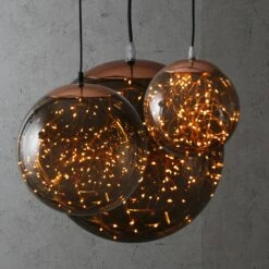 LED Kugelleuchte Deko Kugel Mit Drahtlichterkette Hängeleuchte 20cm Rauchgrau -VIDAXL Store 696b047a bc9c 4e3f 8df1 b25228b7fe10