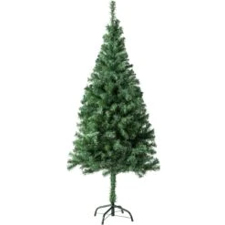 Tectake Künstlicher Weihnachtsbaum Naturgetreu Mit Metallständer - 150 Cm, 310 Spitzen Grün - 402817