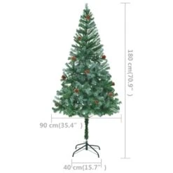 VIDAXL Künstlicher Weihnachtsbaum Mit LEDs Kugeln & Zapfen 180 Cm -VIDAXL Store 6ba177c9 a307 4964 9c9d d6cb5de5b197