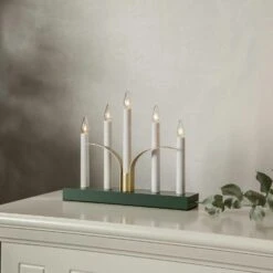 Fensterleuchter Lilja 5flammig E10 Glühlampen Weihnachsbeleuchtung 25cm Grün -VIDAXL Store 6d0cc156 3479 467f a55f 995e8b940c97