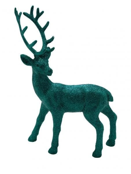 Hirsch, Samt, Schwarz / Gold, 31 X 9 X 45 Cm, "Germany", Handgefertigt 7 Hirsch, Samt, Schwarz / Gold, 31 X 9 X 45 Cm, "Germany", Handgefertigt – Bild 7