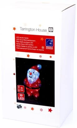 Tarrington House LED Acryl-Weihnachtsmann, 17 X 15 X 35 Cm, 30 LED, 1 W, Freistehend, Rot/ Weiß -VIDAXL Store 6fc0933e 3e69 4269 89a7 76d3d1d544cc