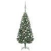 VIDAXL Künstlicher Weihnachtsbaum Mit LEDs, Kugeln & Zapfen 180 Cm