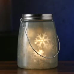 LED Dekoglas SNOW Rotierende Schneeflocken Für Innen H: 16cm Weihnachtsdeko Blau -VIDAXL Store 71e5d1da 3454 404b a726 9a4c90c642d2