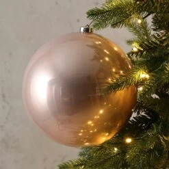 Christbaumkugel Weihnachtskugel Bruchfest 20cm Glänzend Für Außen Puderrosa -VIDAXL Store 7229a93b ba59 40dd 89e0 4745394e6825 1