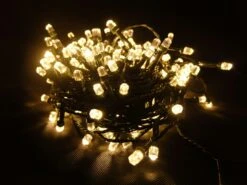 Tarrington House Diamant-LED Lichtervorhang, 100 Warmweiße LEDs, 9.9 M, 3.6 W, Dunkelgrün -VIDAXL Store 72ca79be 5035 4620 af35 de4f5e5a8f20 1