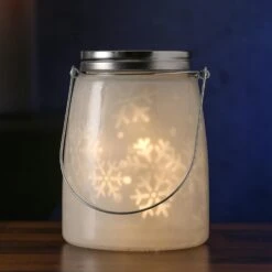 LED Dekoglas SNOW Rotierende Schneeflocken Für Innen H: 16cm Weihnachtsdeko Weiß -VIDAXL Store 72d19f95 105a 49f8 aaec c7d7d5162cb5