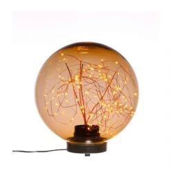 LED Kugel Mit Drahtlichterkette Gartenleuchte Stehend Rauchglasoptik 25cm Außen -VIDAXL Store 72f189b9 225e 4261 bb78 81d854336249 1