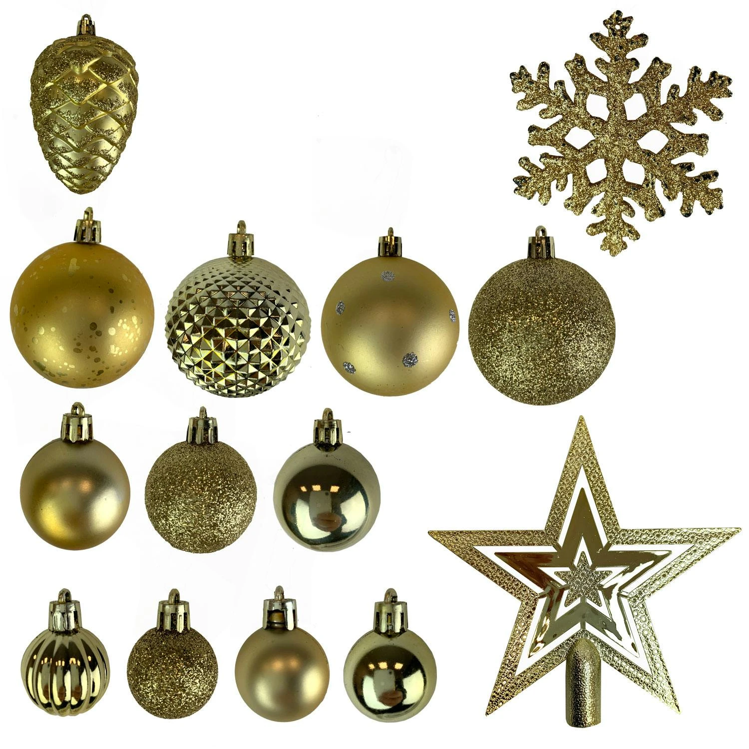 100er Weihnachtskugel-Set Heaven Ø3/4/6cm Kunststoff 2 100er Weihnachtskugel-Set Heaven Ø3/4/6cm Kunststoff – Bild 2