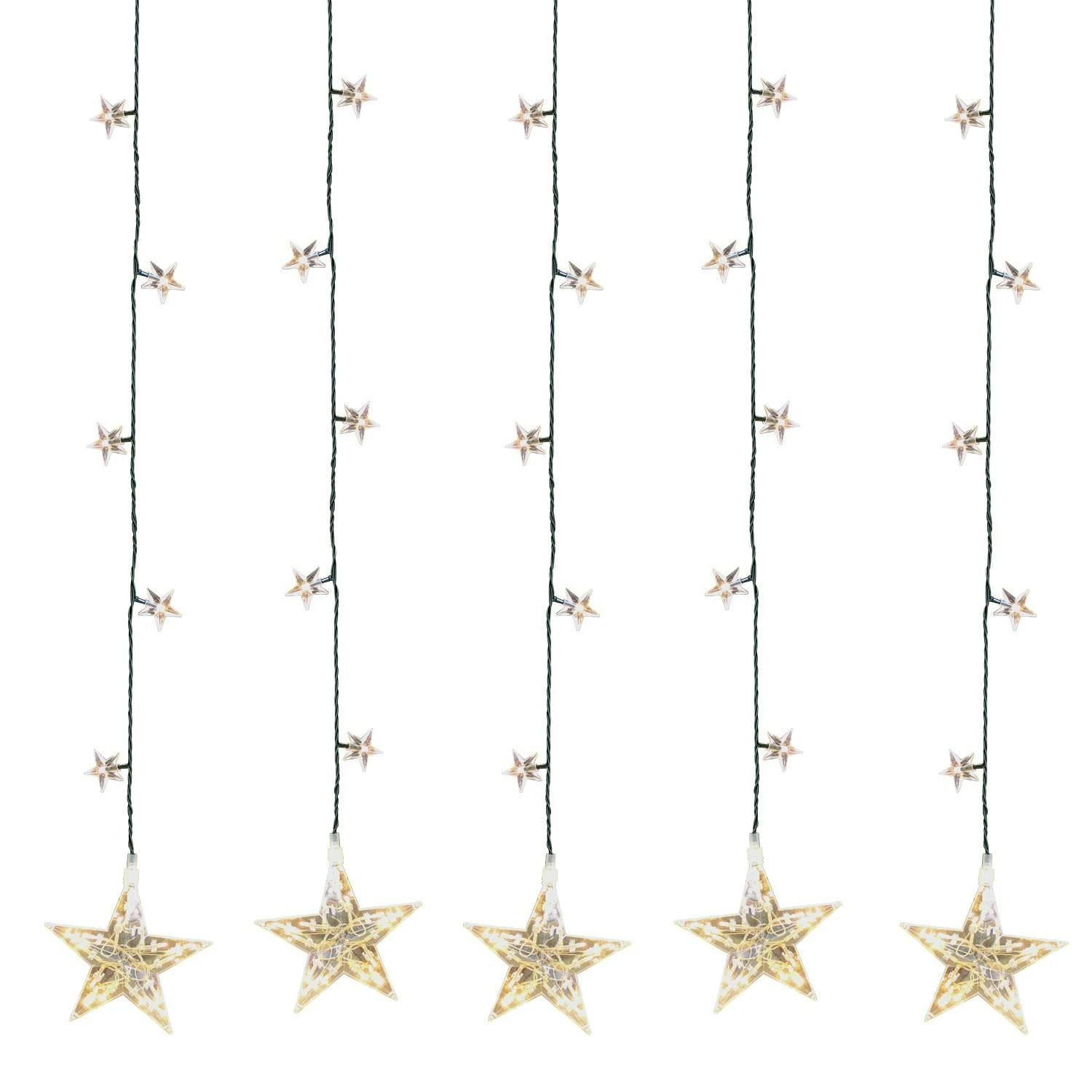 LED Sternenvorhang 100 LED-Lichter / 105x100cm 2 LED Sternenvorhang 100 LED-Lichter / 105x100cm – Bild 2