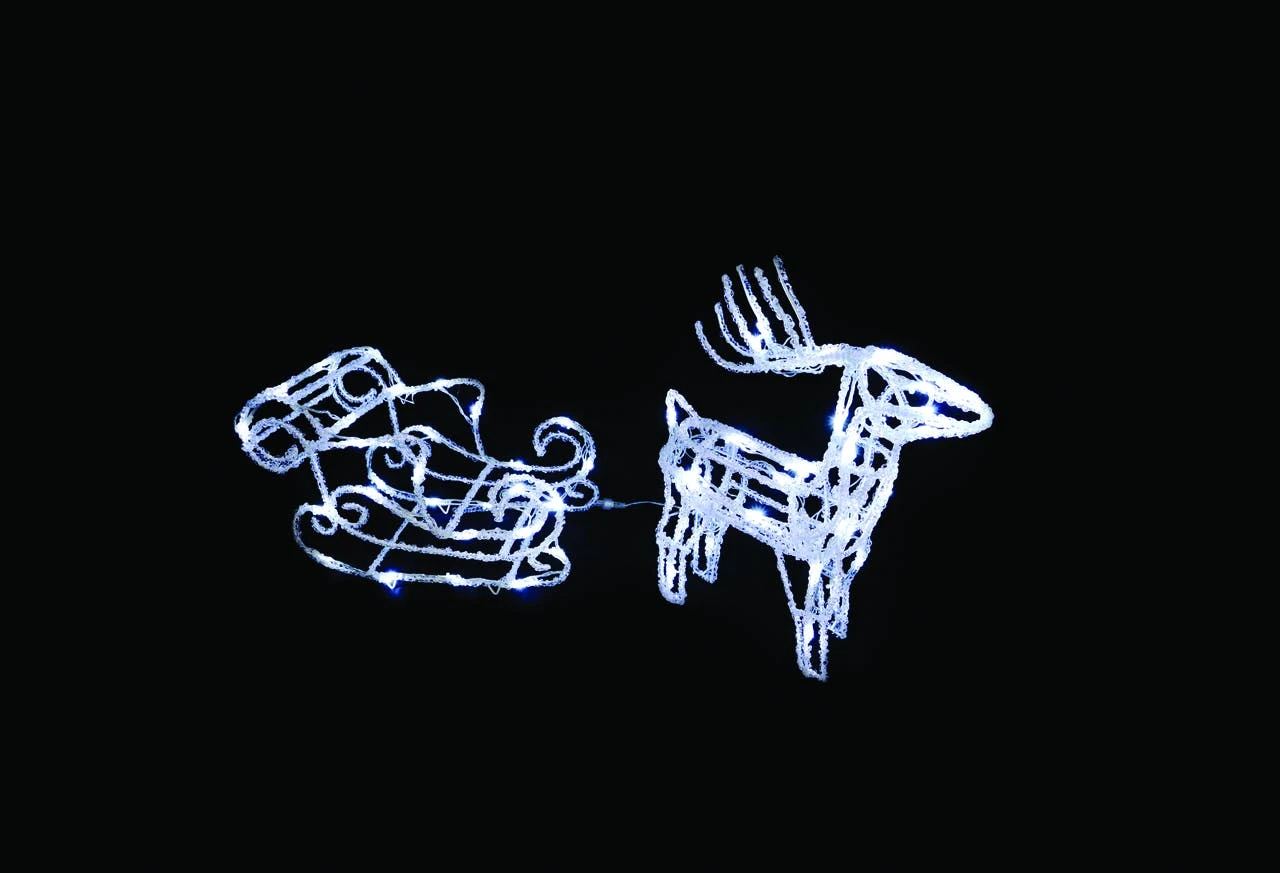 Tarrington House LED-Acryl Rentier, 70 X 25 X 102 Cm, 136 LED, 10 W, Kaltweiß 3 Tarrington House LED-Acryl Rentier, 70 X 25 X 102 Cm, 136 LED, 10 W, Kaltweiß – Bild 3