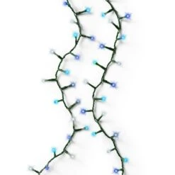 LED Lichterkette Compact Twinkle 750LED Blau Bunt 8 Funktionen 16m Innen Außen