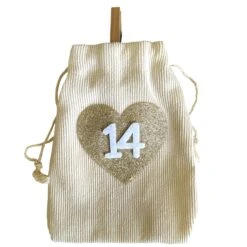 Adventskalender Säckchen Zum Selbstbefüllen L 2,6m (Grau, Beige, Rot) -VIDAXL Store 7df2d174 5091 48a8 a8b2 20393a0ea99c