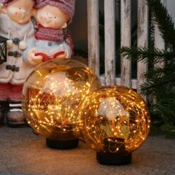 LED Kugel Mit Drahtlichterkette Gartenleuchte Stehend 80LED Amber 20cm Für Außen 13 LED Kugel Mit Drahtlichterkette Gartenleuchte Stehend 80LED Amber 20cm Für Außen -VIDAXL Store 7f4a2d09 d6cf 46e1 bb3e 66e7b43a3076
