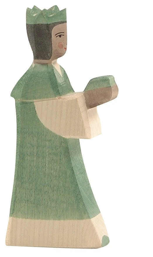 Ostheimer Holzfigur König Grün 1 Ostheimer Holzfigur König Grün