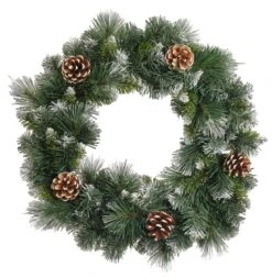 Tarrington House Kranz Mit Schneezapfen, 45 X 45 X 5 Cm, Beschneit Und Mit Zapfen, Grün -VIDAXL Store 81d9725e 273c 4bcd ab95 73ba2b2b0aaa