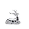 Deko Rentier, Groß, Silberglänzend (15 X 8,8 X 11 Cm)