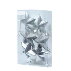 Baumkugeln Sterne Christbaumschmuck Bruchfest Glänzend Glitzernd Schwarz 6St. -VIDAXL Store 839c5161 aef8 4596 a983 1b340ce48e75 1