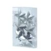 Baumkugeln Sterne Christbaumschmuck Bruchfest Glänzend Glitzernd Silber 6St.