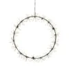 LED Lichtkranz Flower Fenster Türschmuck 270 Dew Drop LED D:30cm F.Innen Schwarz