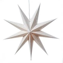 Papierstern Luna Weihnachtsstern Faltstern Leuchtstern D: 70cm Inkl. Kabel Weiß -VIDAXL Store 842a7872 138f 476f b2c1 6a6fc58026ac 2
