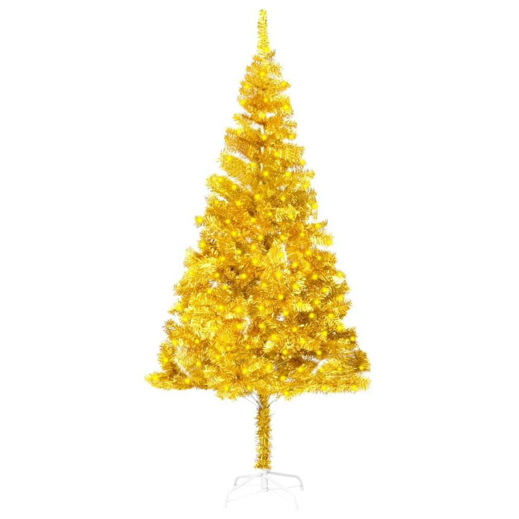 VIDAXL Künstlicher Weihnachtsbaum Mit LEDs & Ständer Grün 180 Cm PET 2 VIDAXL Künstlicher Weihnachtsbaum Mit LEDs & Ständer Grün 180 Cm PET – Bild 2